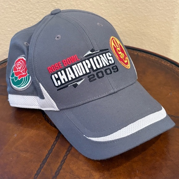 NIKE Gray Embroidery Rose Bowl Champions USC Trojans 2009 Cap-One Size - Picture 1 of 8